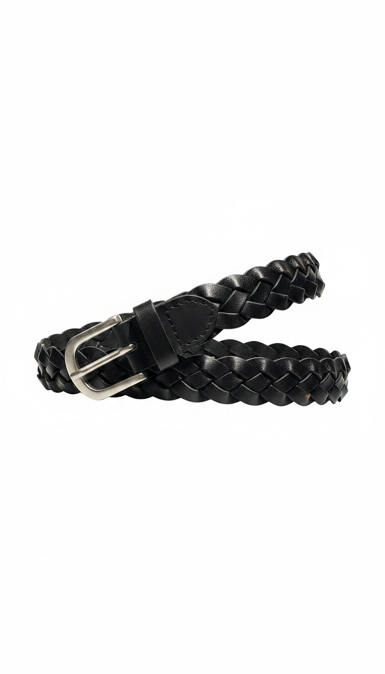 Cintura pelle intrecciata P12 F22878/30 - BB