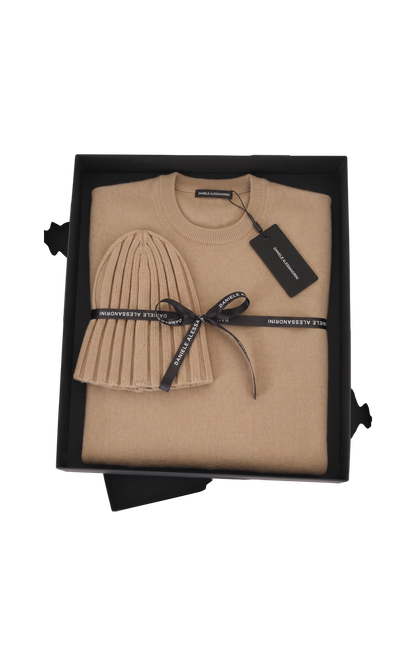 DA127M051 Box Pullover + Cappello Cachemire - LAA