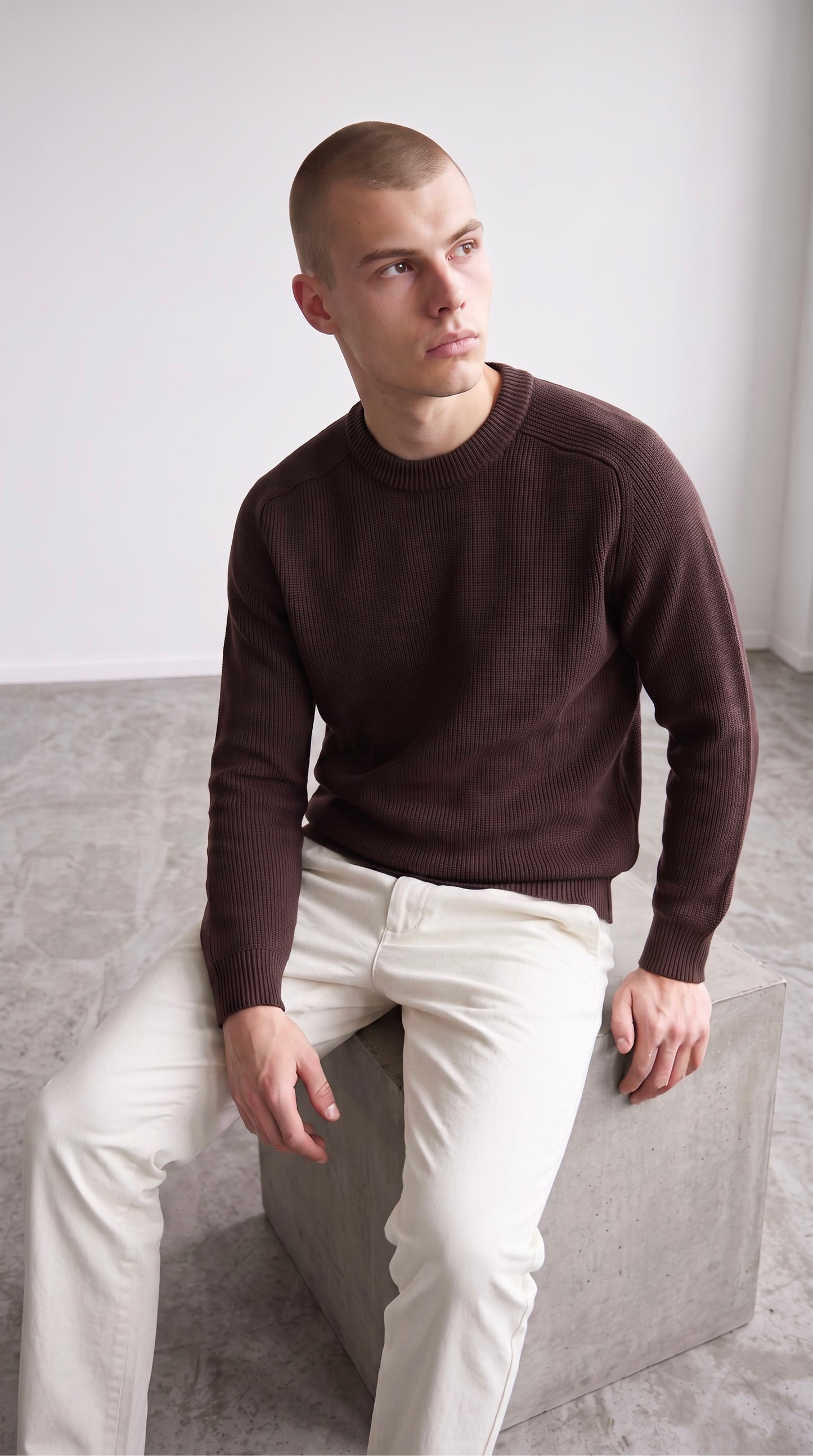 DK27-930 Maglione G/C Warm Cotton - MT