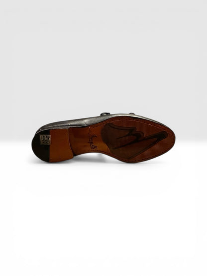Mocassino Doppia Fibbia Borchie Mod. PORCHE 456/01 - NB