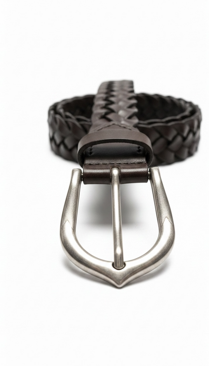 Cintura pelle intrecciata P12 F22878/30 - BB
