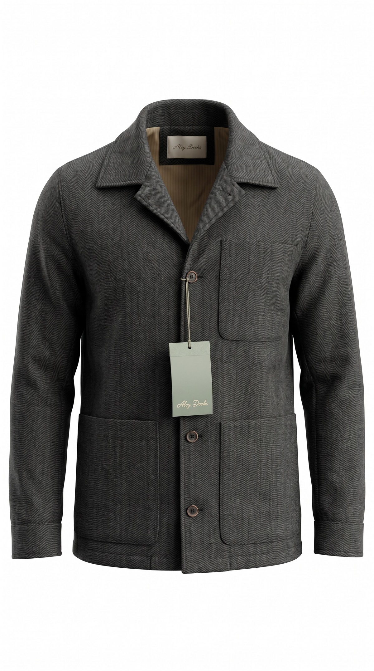 W39OS PA 1651 Overshirt Herringbone - RB