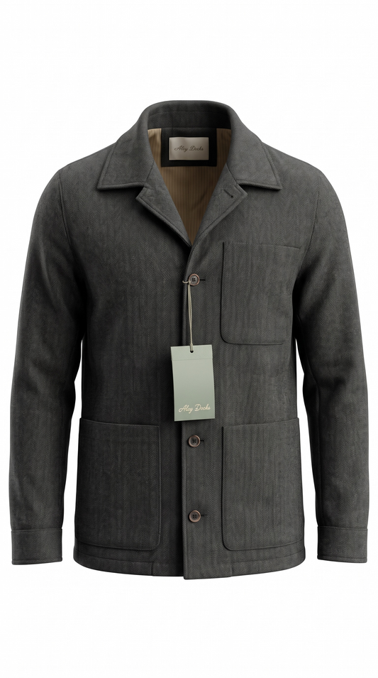 W39OS PA 1651 Overshirt Herringbone - RB