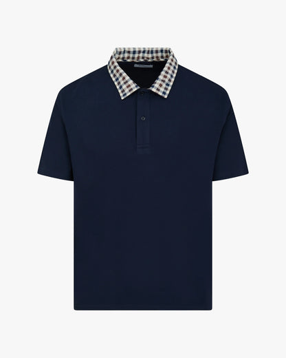 Club Check Collar Polo - BN